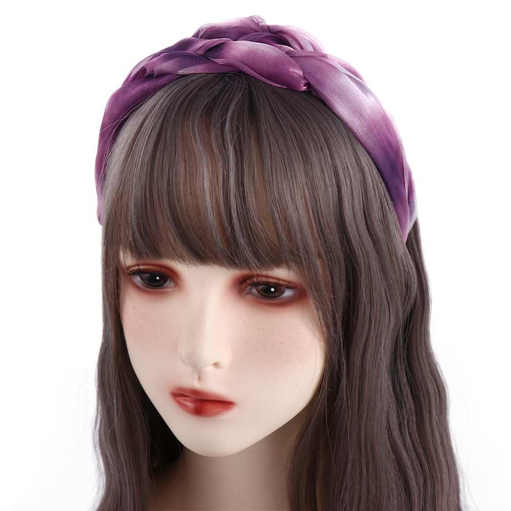 Mesh Girls Headdress Hair Accessories Twisted Braid Hair Hoop Women Headband Korean Style Headband
