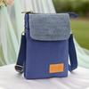 Mini Fabric Crossbody Bag  Color Contrast Cell Phone pouch  Vintage Shoulder Purse For Women Small Crossbody Bag