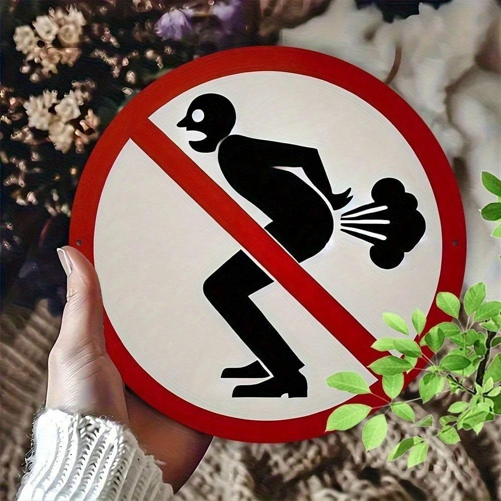1pc Retro No Running Metal Sign Vintage Round Wall Decor Heavy Duty Flat Tin Art Durable Gift