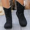 Women Boots Fall Boots for Women Shoes Ankle Boots Non-slip Western Boots Shoes Women Flat Boots Plus Size 36-43