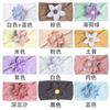 New children's headband, baby soft solid color flower nylon headscarf, thin breathable baby hair accessories