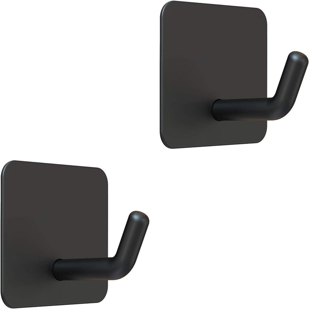 SUS304 Stainless Steel Adhesive Hook Self Adhesive Wall Hooks Hanger Heavy Duty Waterproof Storage Holder Stick On Towel Hooks