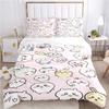 Cartoon Chiikawa Pattern Quilt Cover Pillowcase Two or Three Piece Multi Size Duvet Cover Bedding Sets Christmas Gift