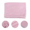 Flannel Pet Blanket Premium Fleece Cozy Warm Bedding For Small Animals Lightweight Solid Color Pink
