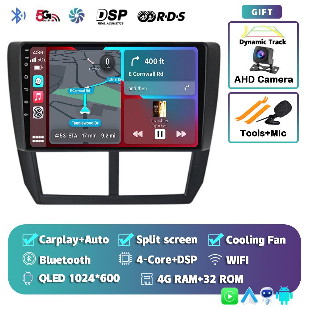 

Android 14 Carplay Auto Для Subaru Impreza GH GE 2007 2008 2009 2010 2011 Автомагнитола Мультимедийный плеер Стерео Головное устройство WiFi+4G