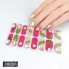 ZM Full Cover No-Cure Gel Nail Wraps, Halloween Style Autumn Winter Nail Stickers, Nail Patch Films