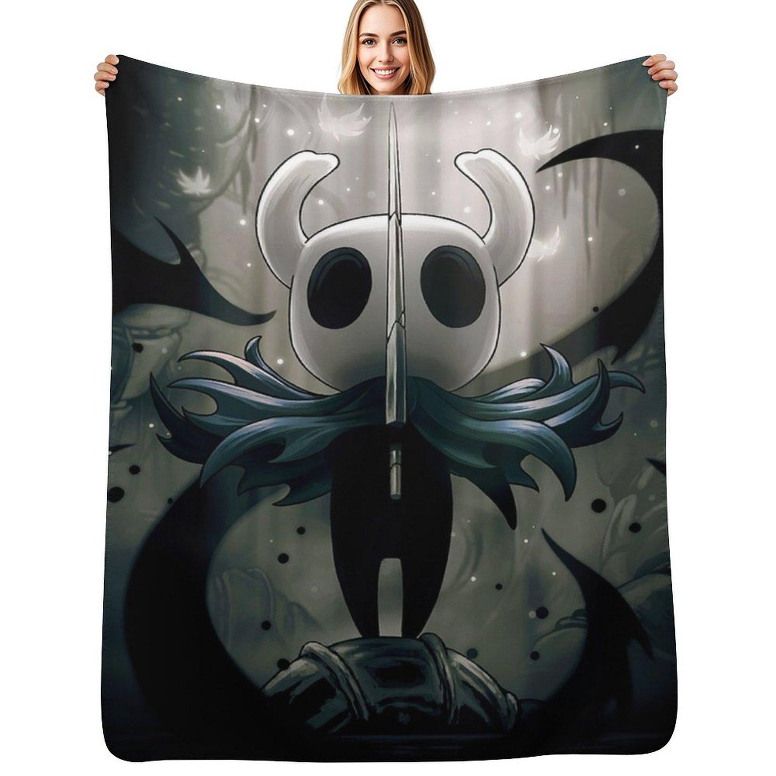 Hollow Knight Throw Blanket Spring Fall Cozy Throw Blanket for Couch Size: 75*100cm, Weight: 230 GSM