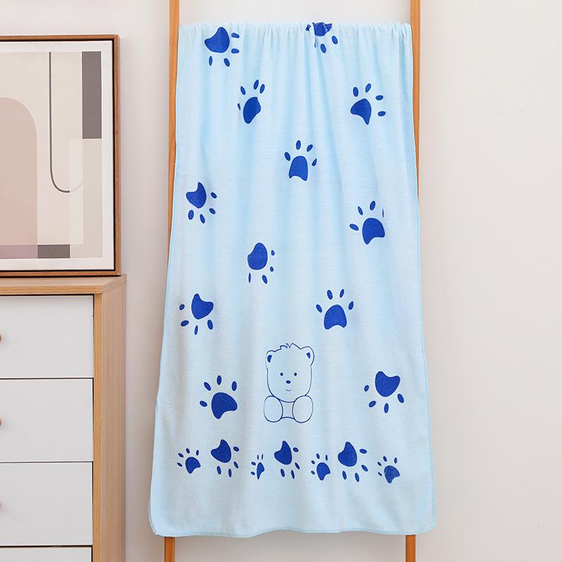 Gaoyang Cartoon Quick-Dry Children's Bath Towel, Water-Absorbent, 70x140cm, Adult & Beach Use