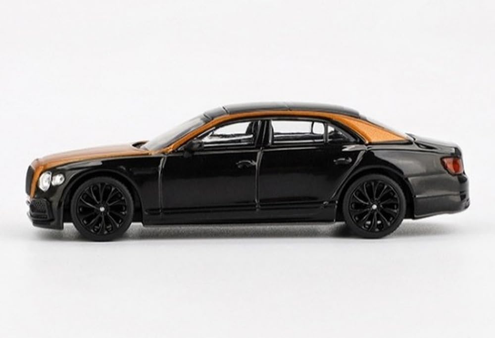 Sunrich MINI GT Bentley Flying Spur Neptune Orange Finished Model 1/64 Flame/Onyx (Right-Hand Drive) MGT00991-R