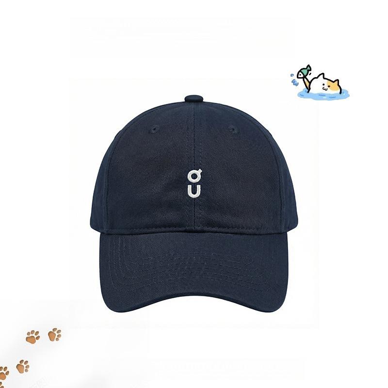 Letter Embroidered Baseball Cap Women'S Spring And Summer Hat Sunshade Peaked Cap Tide Shows Small Face