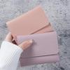 Slim Minimalist Women's Wallet - Ultra-Thin Multi-Function Coin Purse Solid Color Elegant Short Handbag Holder