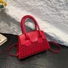 Stone Pattern Women'S Bag Fashionable Small Square Bag Texture Pu Shoulder Bag Niche Versatile Messenger Bag