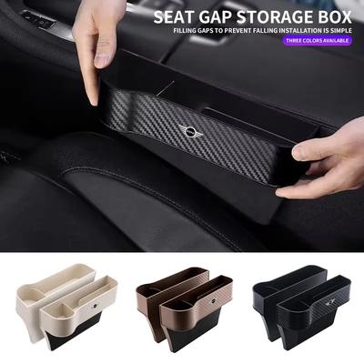 Car Seat Gap Filler Organizer Pocket Auto Accessories For MINI Cooper JCW Countryman Clubman Cabrio Paceman Coupe Roadster