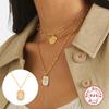925 Sterling Silver Necklace For Women Color Cross Necklace Charms Chains Fine Jewelry Choker Bijoux Femme   Trend