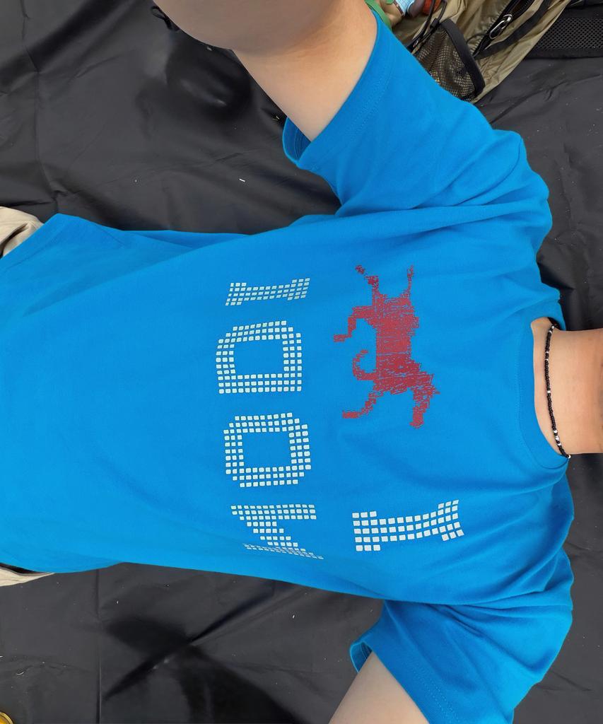 Nodi System Error Horse Crop Tee Sapphire Blue