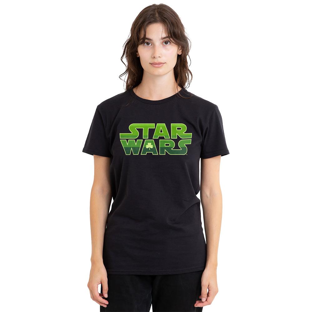 Star Wars Unisex Adult Logo St Patricks Day T-Shirt