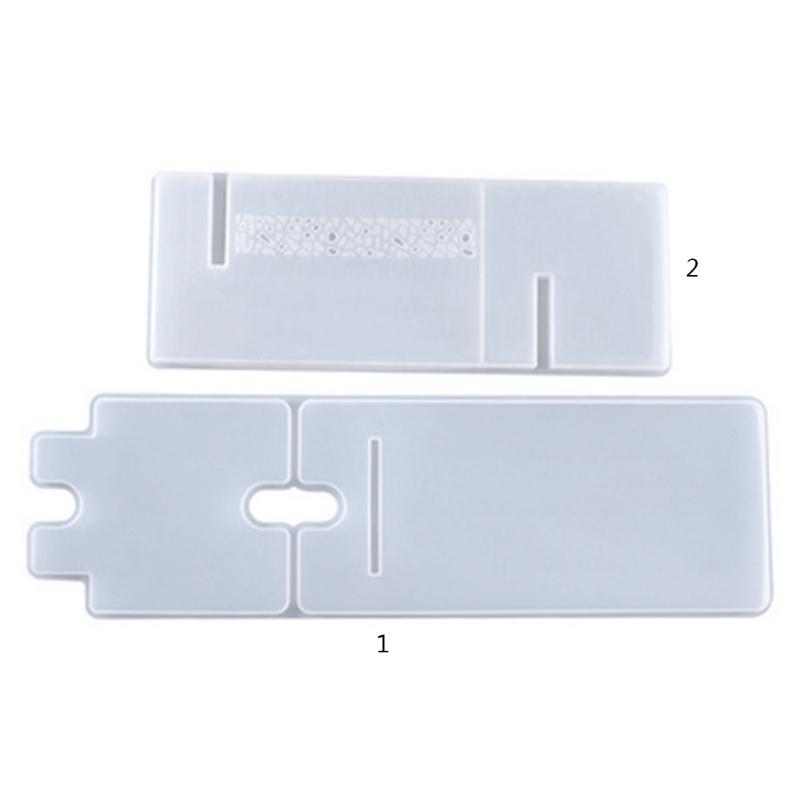 Handmade Mobile Phone Stand Silicone Mould Detachable Tablet Holder Epoxy Mold Shiny Phone Holder Crystal Resin Mold