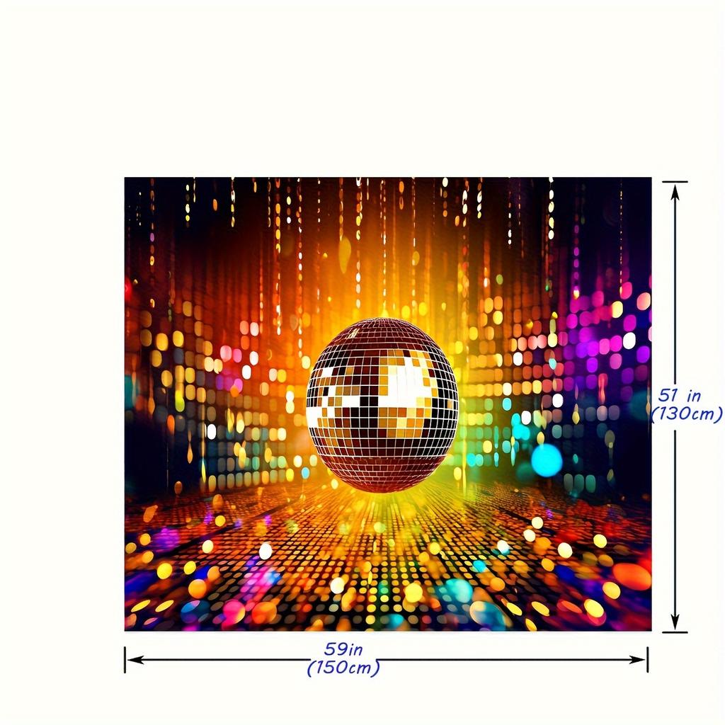 Retro Disco Party Hintergrund, lass uns verrückt leuchten Geburtstag Hintergrund Nacht, Banner Dekoration