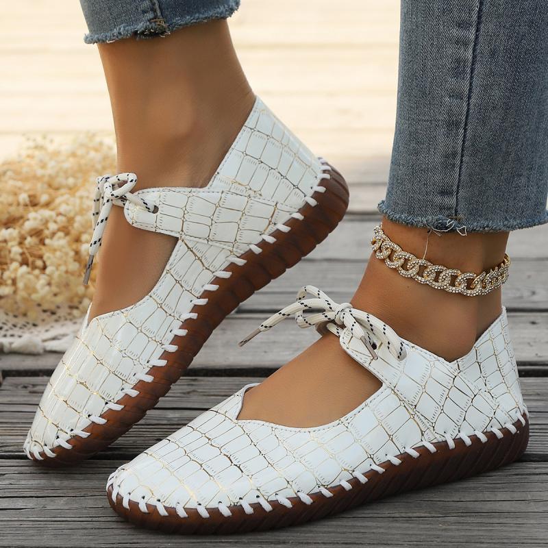 Fashion Casual Lace Up Low Heel Pumps Women 2025 Summer Wedge Heel Soft Sole Pumps Round Toe Comfortable Non Slip Mom's Shoes Plus Size