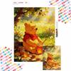 Winnie the Pooh Honey Oil Painting Handmade Painting Art Kit Mosaic Diy Home Decoration Gift