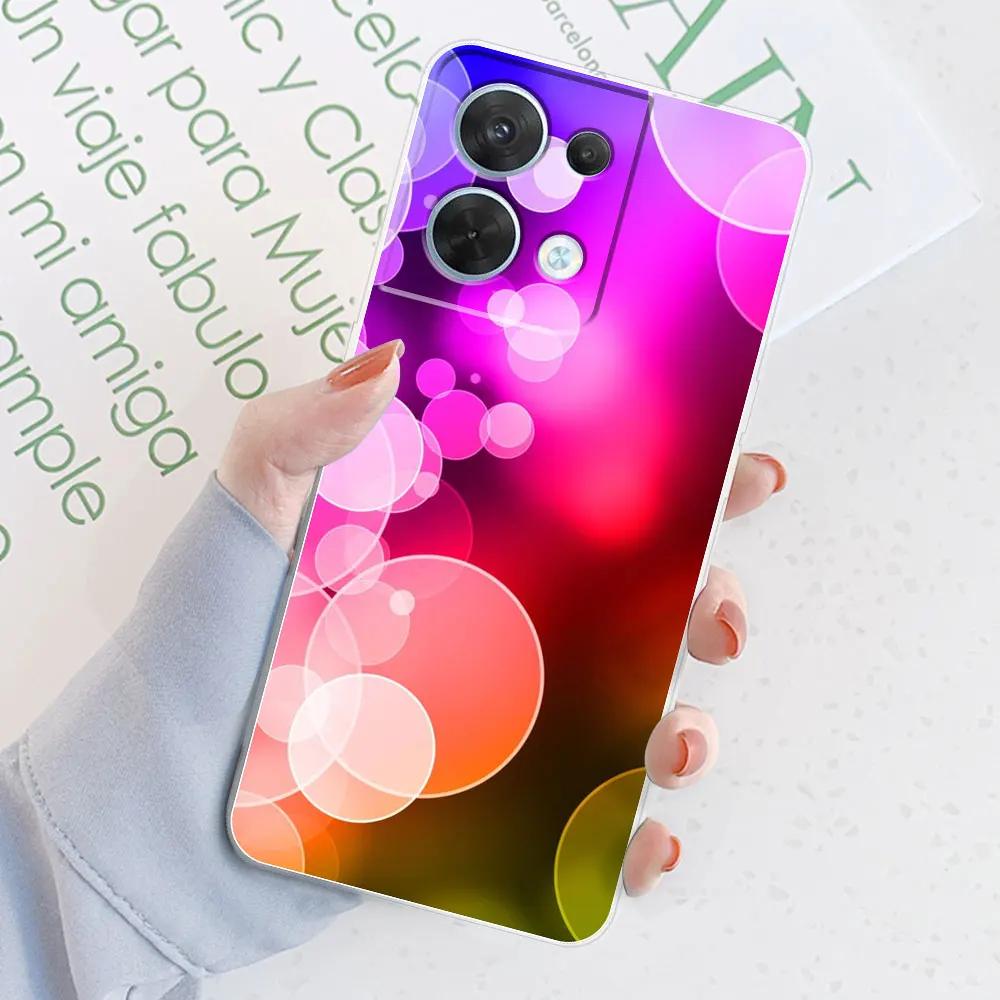 Für OPPO Reno 8 Pro 5G Hülle 8 Pro + Farbverlauf Transparente Hülle Für OPPO Reno 8 Pro + Plus Reno8 Cover Silikon Rückseite Stoßfänger
