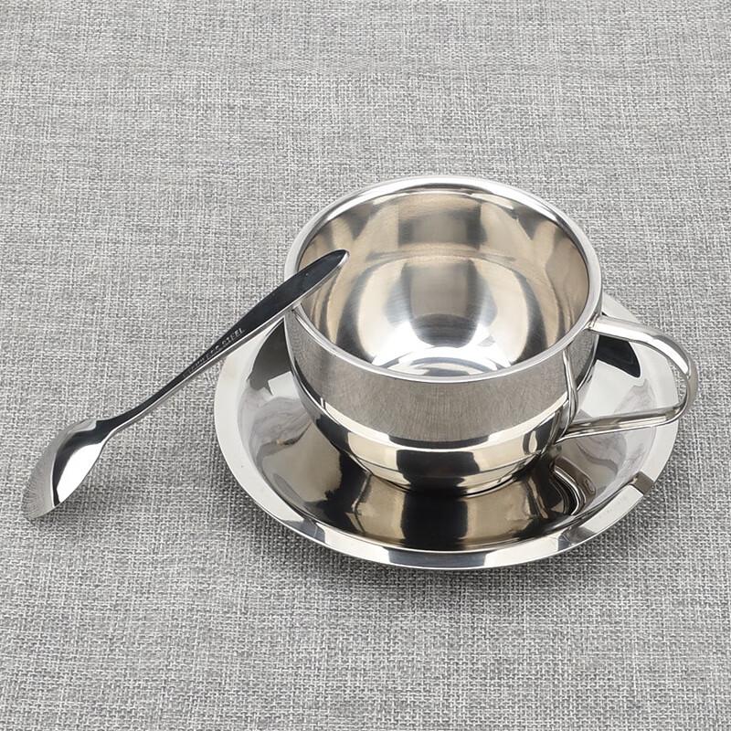 

Zhongzhanggui 304 Stainless Steel Double-Walled Coffee Cup Set