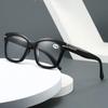 Women's INS Style Square-Frame Presbyopia Glasses Fashionable Oversized Frames Comfortable Reading Glasses with Plus Diopters