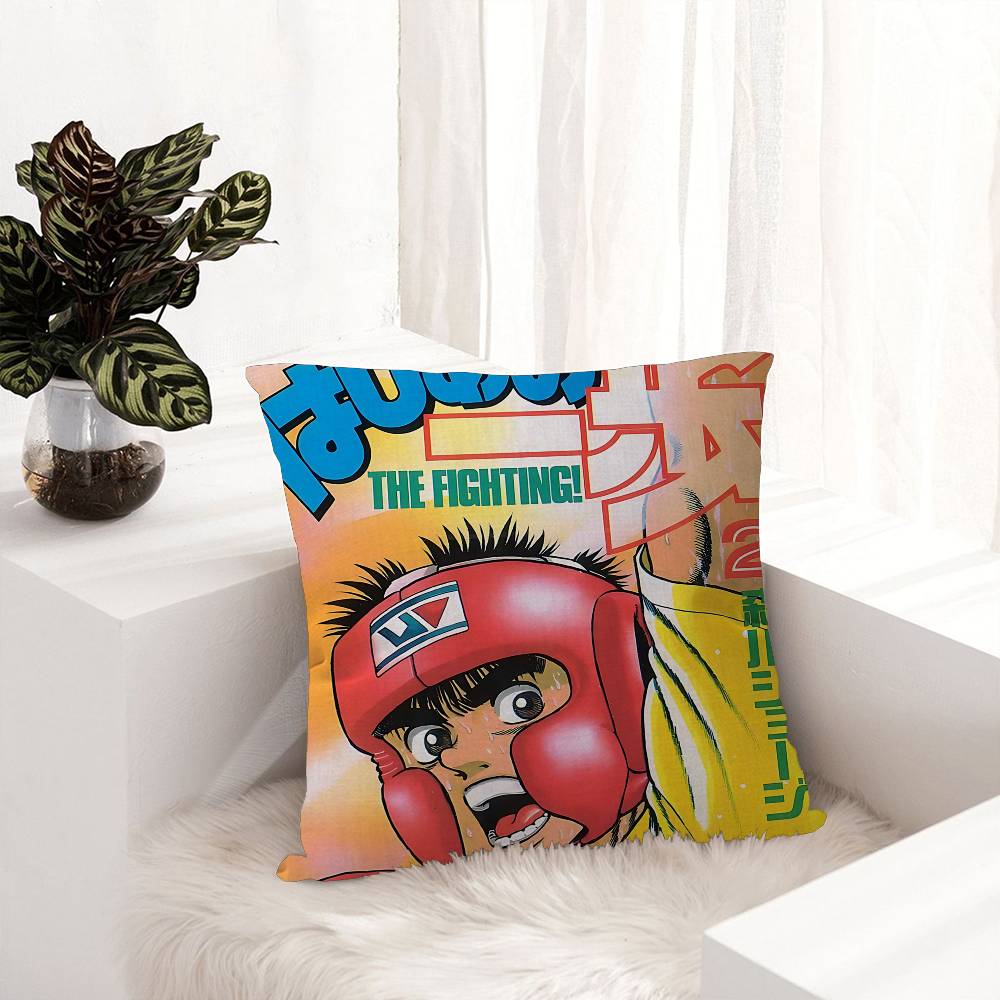 Hajime No Ippo Anime Office Cushion Pillowcase Car Cushion Cover45X45CM Lumbar Pillowcase Sofa Pillowcover