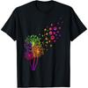 Dog Cat Paw Dandelion Dandelions Print Weed Wind Summer T Shirt
