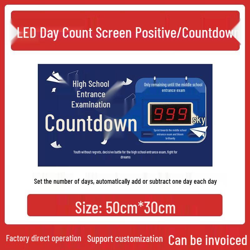 Exam Countdown LED Display