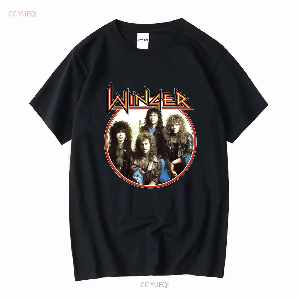 Winger Band CONCERT Rock Music T Shirt Cotton All Size AL173 vintage Washed fashion Breathable Soft Stretched Slightly