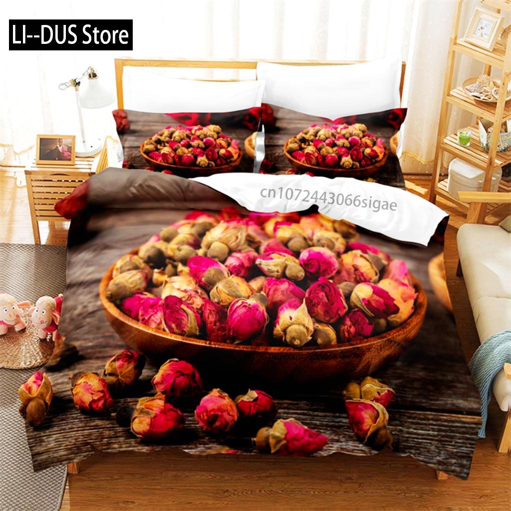 Beautiful Flowers Bedding Set Duvet Cover Set 3d Bedding Digital Printing Queen Size Bedding Sets Fashion Design