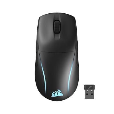 CORSAIR M75 WIRELESS Leichte RGB Gaming iCUE FPS 26000 Kabellose Schwarze Maus, Kompatibel, Kompatibel, 89g, DPI, QUICKSTRIKE, Bluetooth/SLIPSTREAM