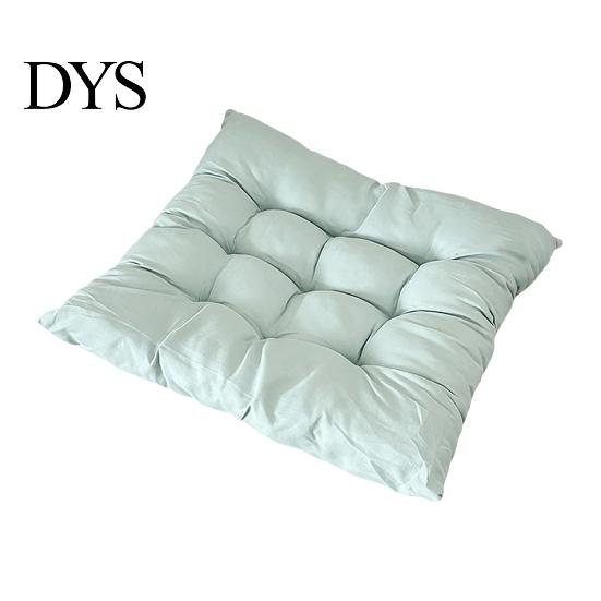 Comfortable Polyester Fiber Seat Mat Chair Cushion with Straps, Square Round Soft Pad, Solid Color Pad for Household Chairs Non-slip Office