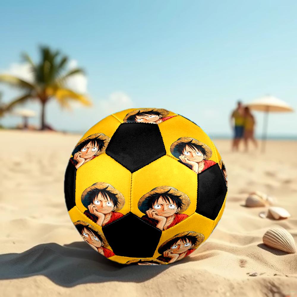 1pc ONE PIECE Luffy Football Soccer Ball Size 5 Indoor Soccer Ball Fashion Colorful  Backyard Game -Great For Sports Fans Gift HE28
