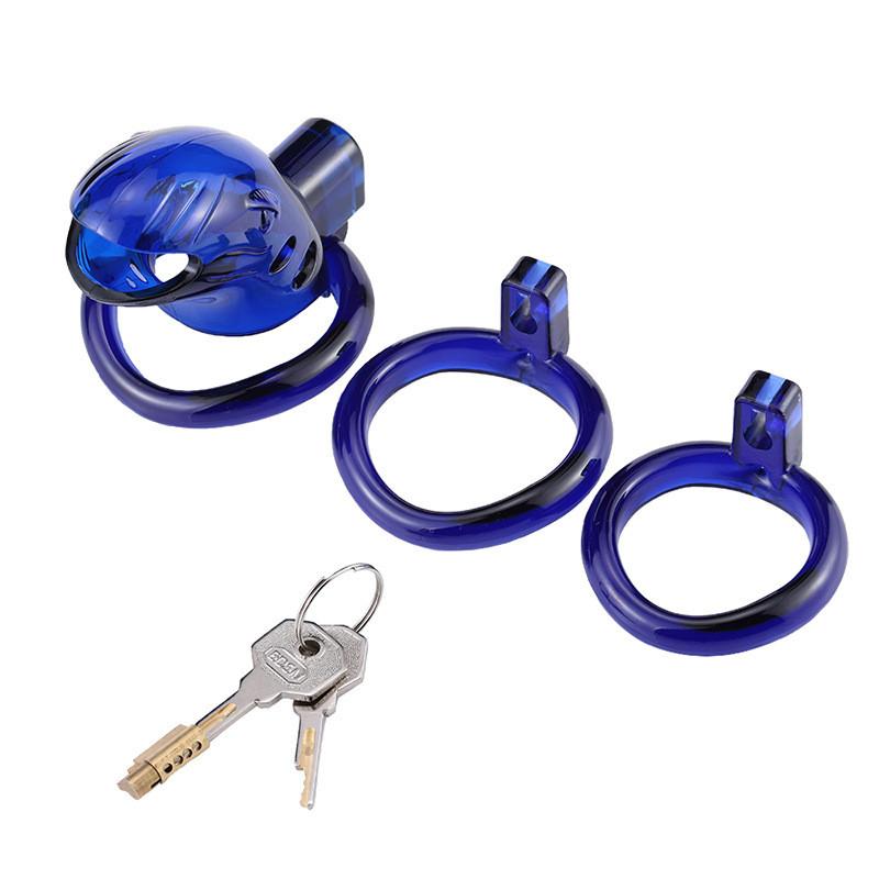 3 Size Plastic Male Chastity Device Penis Lock Cock Chastity Cage Silicone