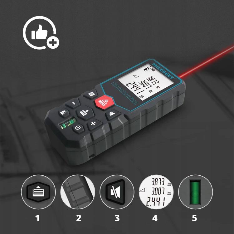 LASER RANGEFINDER DISTANCE METER 100m X5 Memory