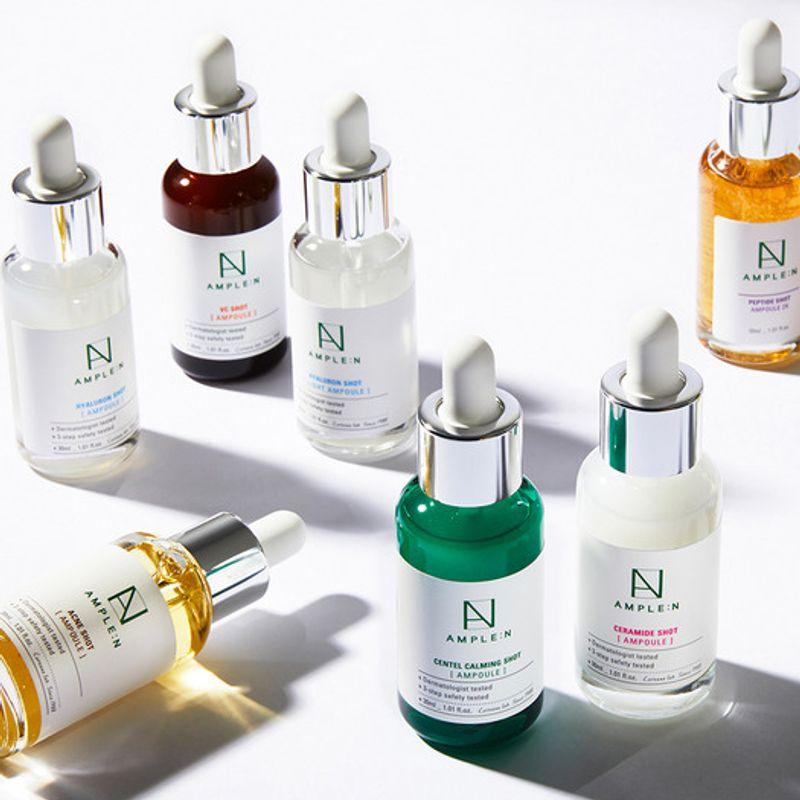 Ampoule N Hyaluronic Shot Toner 600ml + 30ml Ampoule (n types/choose 1) + 1 random mask pack