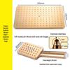Thickened ABS 12-inch Golden 3-Function Rain Shower Head Kit