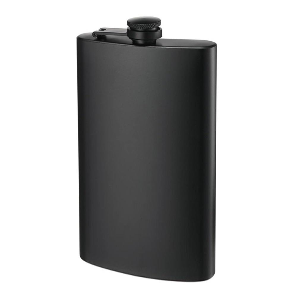 6/8/12 Oz Hip Flask Flat Liquor Flask Drinkware Black Pocket Flagon  Bar
