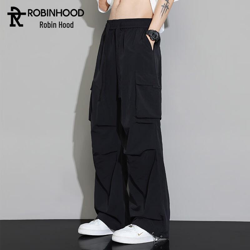 ROBINHOOD Men s Ice Silk Quick-Dry Straight Leg Casual Pants 2XL