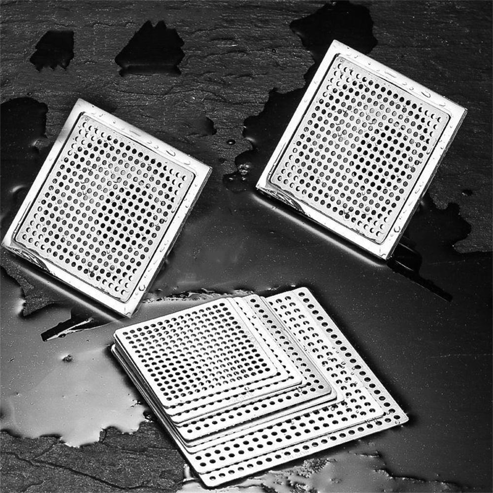 Stainless Steel Square Bathroom Shower Sink Strainer Drain Hair Filter Cover 7/7.5/8/9.2/9.8/11.5/12.5CM,15CM Bathroom Accessory