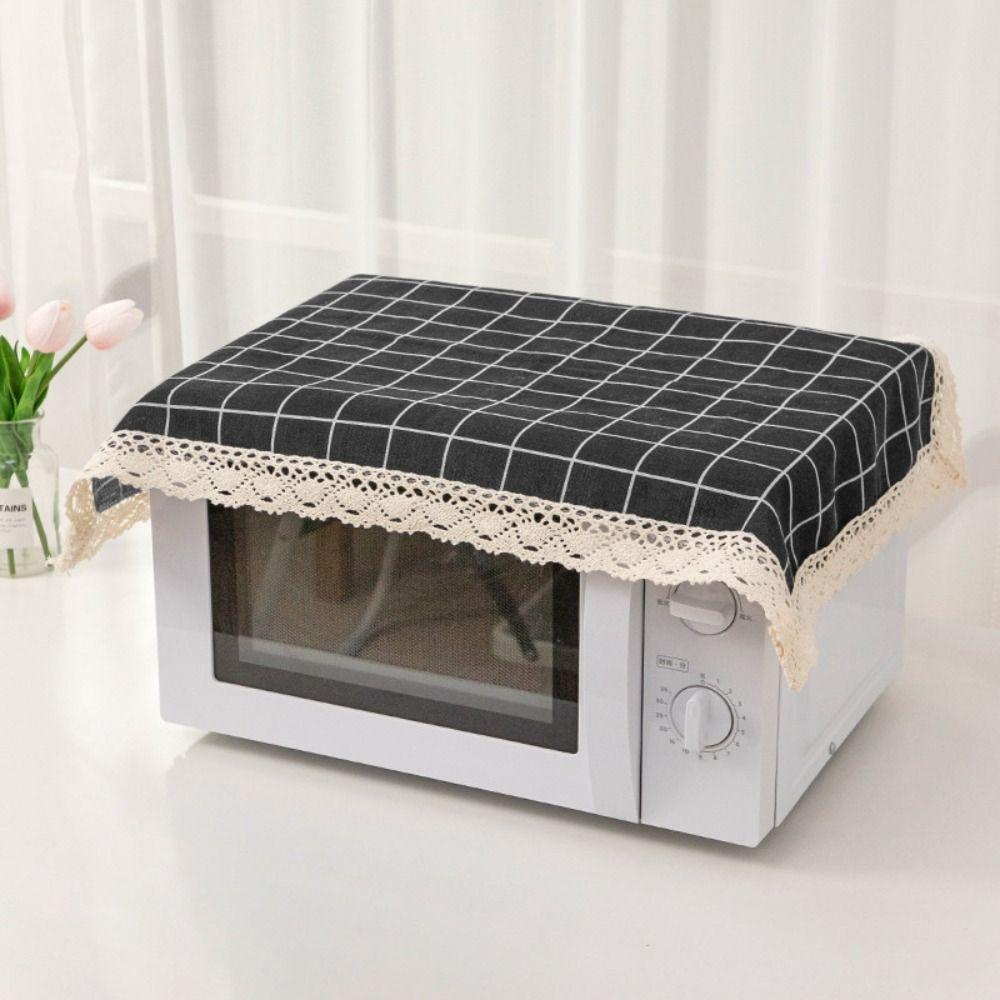 1Pcs 40x60cm Microwave Dust Cloth Dustproof Lace Tablecloth  for Desk Photo Background