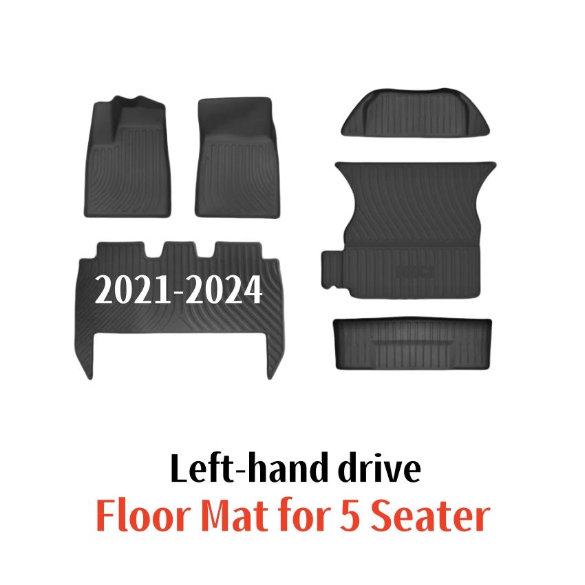 For Tesla Model X Floor Mat 2025 2025 2025 2025 Model X 3D All Weather Full Set Floor Liner Interior Accessories Left Hand Drive