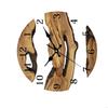 62KD Vintage 30cm Grains Wall Clock with Transparent Tempered Glass Country House Clock for Bedroom Living Room Decors