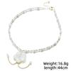 Natural Pearl Flower Shell Copper Bead Necklace Luxurious Design Fashion Classic Necklace Gift for Wife Women Jewelry GN0853