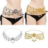 Coin Belly Chain Dance Dress Belt Coin Tassel Indian Waist Chain Jewelry Body Chain Bohemian  Metal Waist Belt