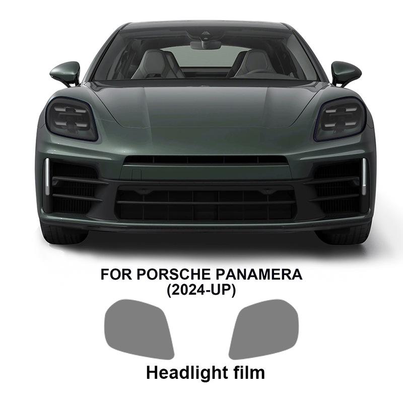 Porsche Panamera Color-Changing TPU Protective Film: Transitions from White To Purple/Black