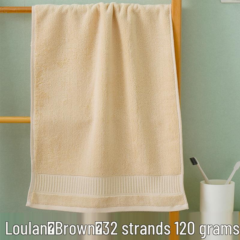 Thick Absorbent Pure Cotton Face Towel with Embroidered Logo for Adults