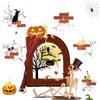 Spooky Halloween Window Clings Decorative Static Stickers For Creative Party Displays